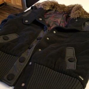 Oakley  WOOLE Bomber Coat with faux fur xl
